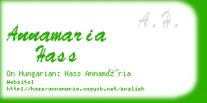 annamaria hass business card